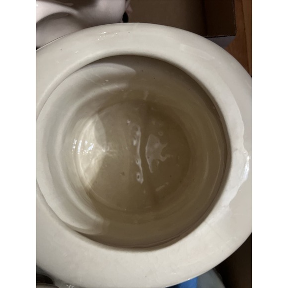 VINTAGE 1950'S RABBIT IN HAT - BISQUE USA. 12" COOKIE JAR - Picture 12 of 12